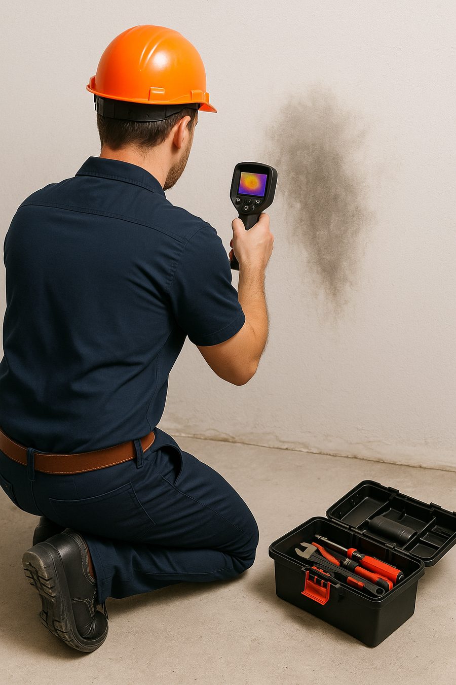 Ricerca perdite a Roma: tecnico con strumentazione professionale